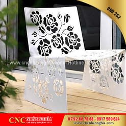 bàn ghế hoa văn sắt cnc 252