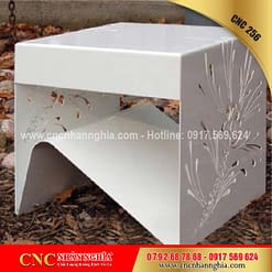 bàn ghế sắt hoa văn cnc 256