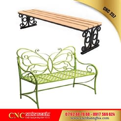 bàn ghế sắt hoa văn cnc 257