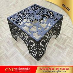 bàn ghế sắt hoa văn cnc 258