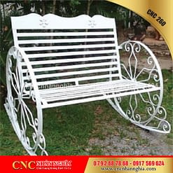 bàn ghế sắt hoa văn cnc 260