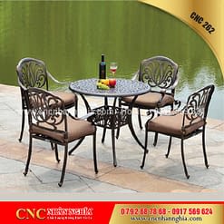 bàn ghế sắt mỹ nghệ cnc 262