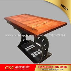 bàn ghế sắt mỹ nghệ cnc 277