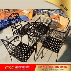 bàn ghế sắt mỹ nghệ cnc 288