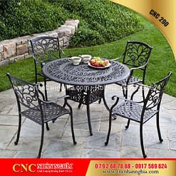 bàn ghế sắt mỹ nghệ cnc 290