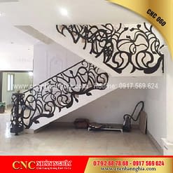 mẫu cầu thang sắt đẹp 060
