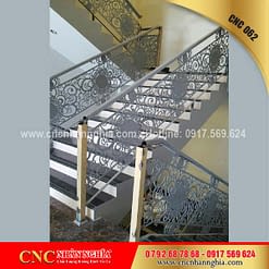 mẫu cầu thang sắt đẹp 062