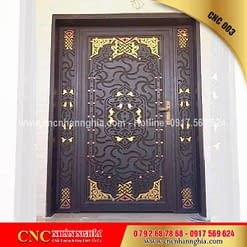 cửa cổng sắt mỹ thuật cnc 003