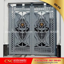 cửa sắt hoa văn cnc 014