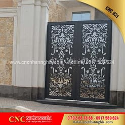 cửa sắt hoa văn cnc 021