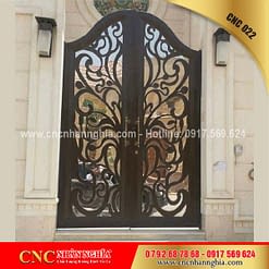 cửa sắt hoa văn cnc 022