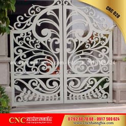 cửa sắt hoa văn cnc 028