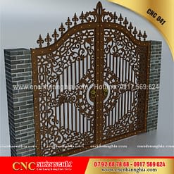 cửa sắt hoa văn cnc 041