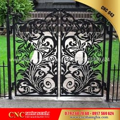 cửa sắt hoa văn cnc 043
