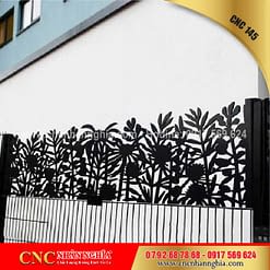 mẫu hàng rào sắt mỹ thuật 145