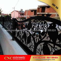mẫu hàng rào sắt mỹ thuật 146