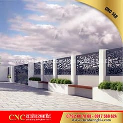 mẫu hàng rào sắt mỹ thuật 148