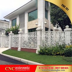 mẫu hàng rào sắt mỹ thuật 151