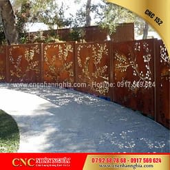 mẫu hàng rào sắt mỹ thuật 152