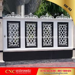 mẫu hàng rào sắt mỹ thuật 153