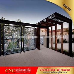 mẫu hàng rào sắt mỹ thuật 155