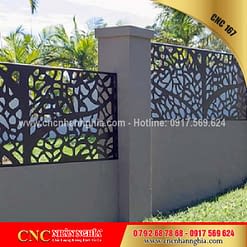 mẫu hàng rào sắt mỹ thuật 167