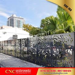 mẫu hàng rào sắt mỹ thuật 169