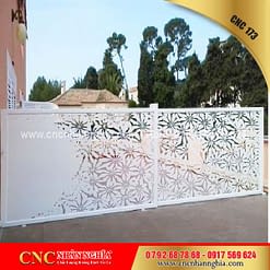 mẫu hàng rào sắt mỹ thuật 173